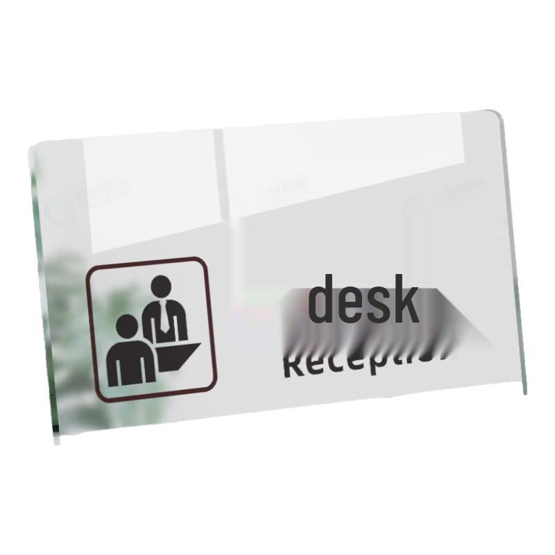 Jingcai Qiyuan Service Desk Acrylic Sign