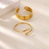 Hot-selling Smooth Hug Geometric Bracelet Electroplated Gold Does Not Fade Opening Women's Personality Fashion Jewelry