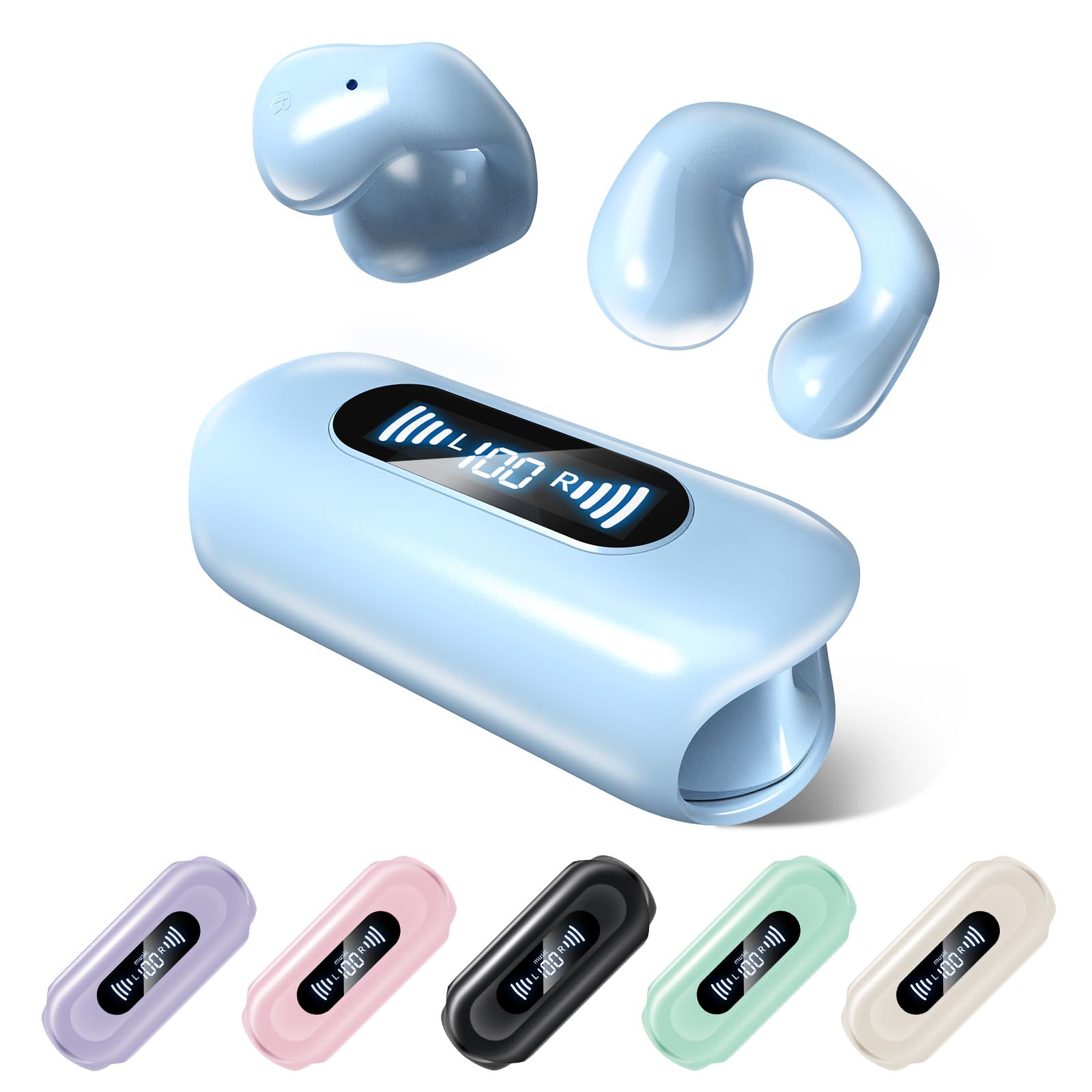 

Воздушная проводимость Открытые беспроводные наушники Bluetooth с наушниками, которые не блокируют ухо 28 часов воспроизведения быстрый всесторонний японский пользователь