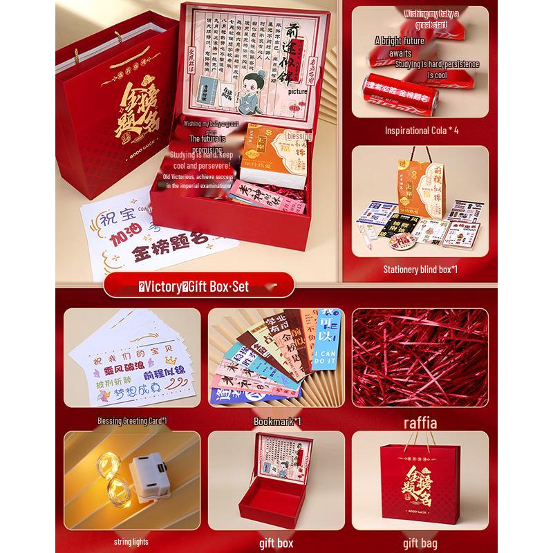 Motivational Gift Box for Exam Success: Ideal for Students and Adults Celebrating Milestones