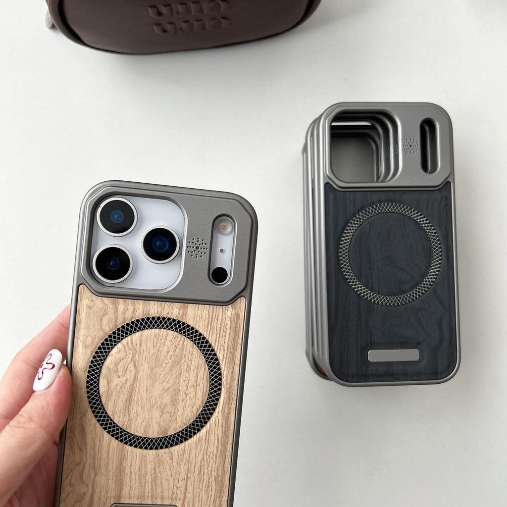 Apple 12 Pro Max Aromatherapy Phone Case - Poplar Wood Borderless Design