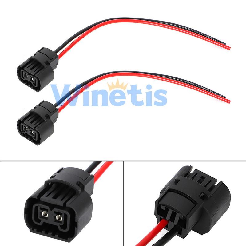 Wire Pigtail Female PS13W 12277 P13W DRL Light Two Harness Bulb Connector Plug