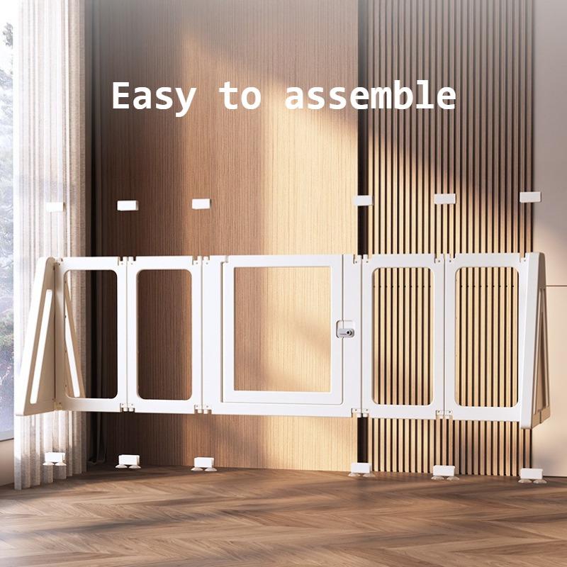 Transparent Dog Fence Indoor Puppy Dogs Barrier Fences Pet Dogs Kitten Bars Playpen Accessories Baby Gate Pets Door Enclosure