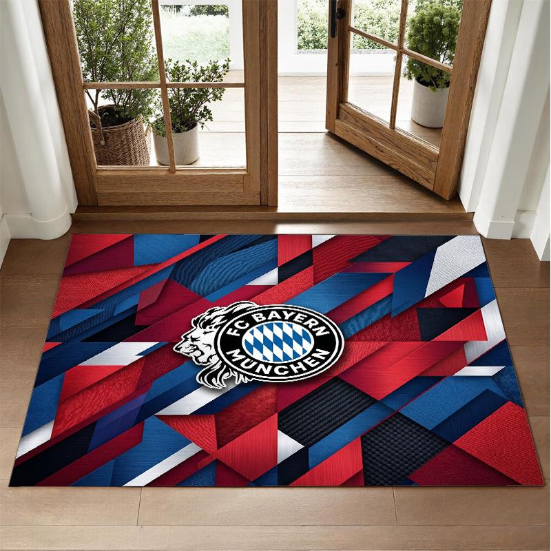 Tapis Velours Cristal Design Bayern Munich Tapis Décoratif Doux pour Chambre à Coucher Entrée