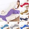 Mermaid Blanket Tail Crochet Knitting Air Conditioner Blankets Soft Gift Warm