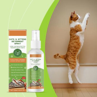 100ml Cat Deterrent Spray, Cat Spray Anti-scratch For Furniture, Sofas, Curtains, Plants, Non-alcohol Behavior Training Aid