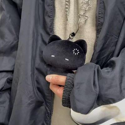 Breloc Păpușă Pisică de Pluș Drăguță Fată Pandantiv Decor Rucsac Pufos Moale Jucărie Pisică Umplută Geantă Breloc Farmec Accesorii Cadou