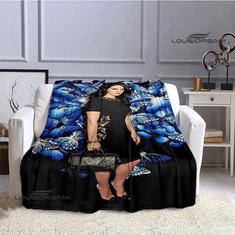 Lana Del Rey Coperta stampata sottile Morbida e confortevole Coperta per casa, viaggio, biancheria da letto regalo di compleanno