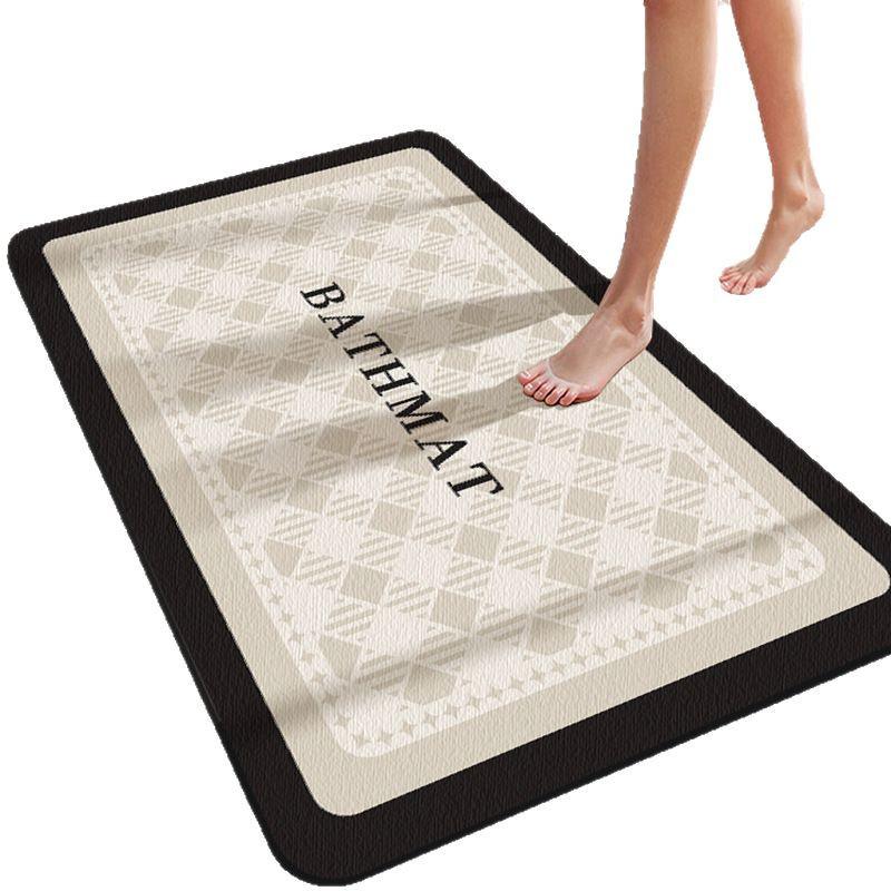 Nordic Luxury Diatomaceous Earth Bath Mat - Absorbent, Non-Slip, Dirt-Resistant, Quick-Dry.