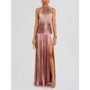 Luxuriöses Damen-Korsett Party-Cocktailkleid Sexy Schulterfrei Träger Falten Schlitz Gast Promi Langes Kleid Promi-Ballkleid