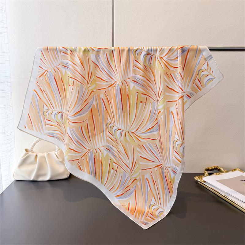 Luxury Designer 70cm Square Scarves Women's Silk Scarf Spring and Summer Foulard Shawl Bandana Small Hairbands