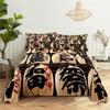 Japan Style 0.9/1.2/1.5/1.8/2.0m Fashion Digital Printing Polyester Bed Flat Sheet With Pillowcase For Woman Bedding Set