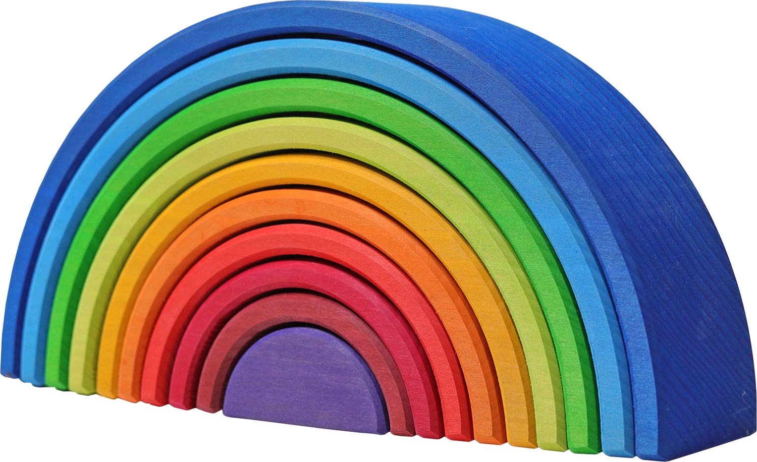 

Grimm s Rainbow Sunset Building Blocks, 13.5cm High x 30cm Wide x 7cm Deep, Educational Toy for Home Decor