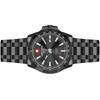 Swiss Alpine Military Star Fighter Originale Acciaio Inossidabile Quadrante Nero Quarzo 7044.1277 100M Orologio da Uomo