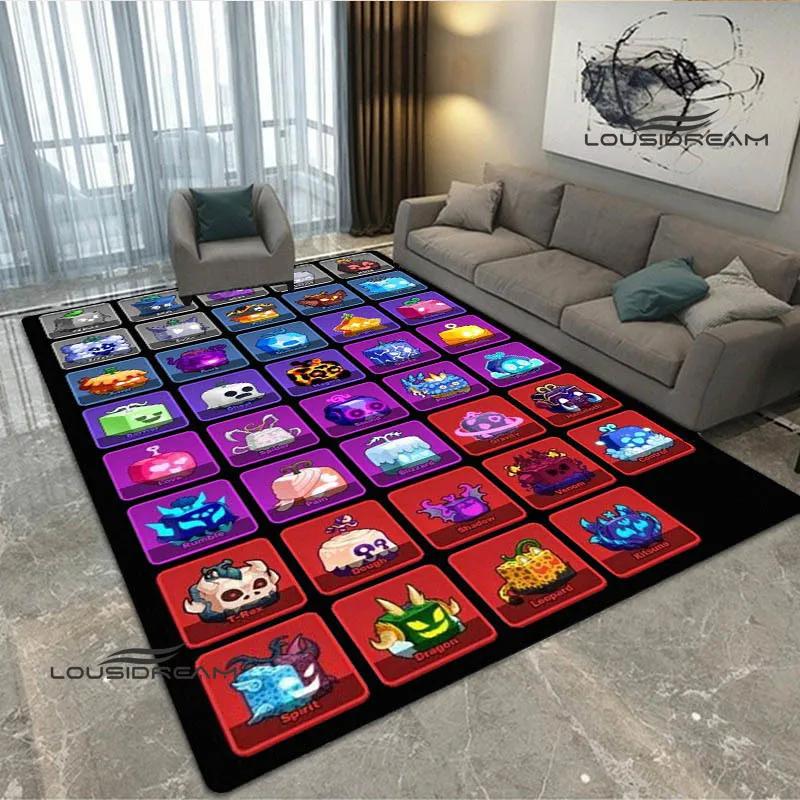 3D game B-blox fruits printed carpet Non -slip carpet bedroom decoration living room decoration washroom floor mat birthday gift
