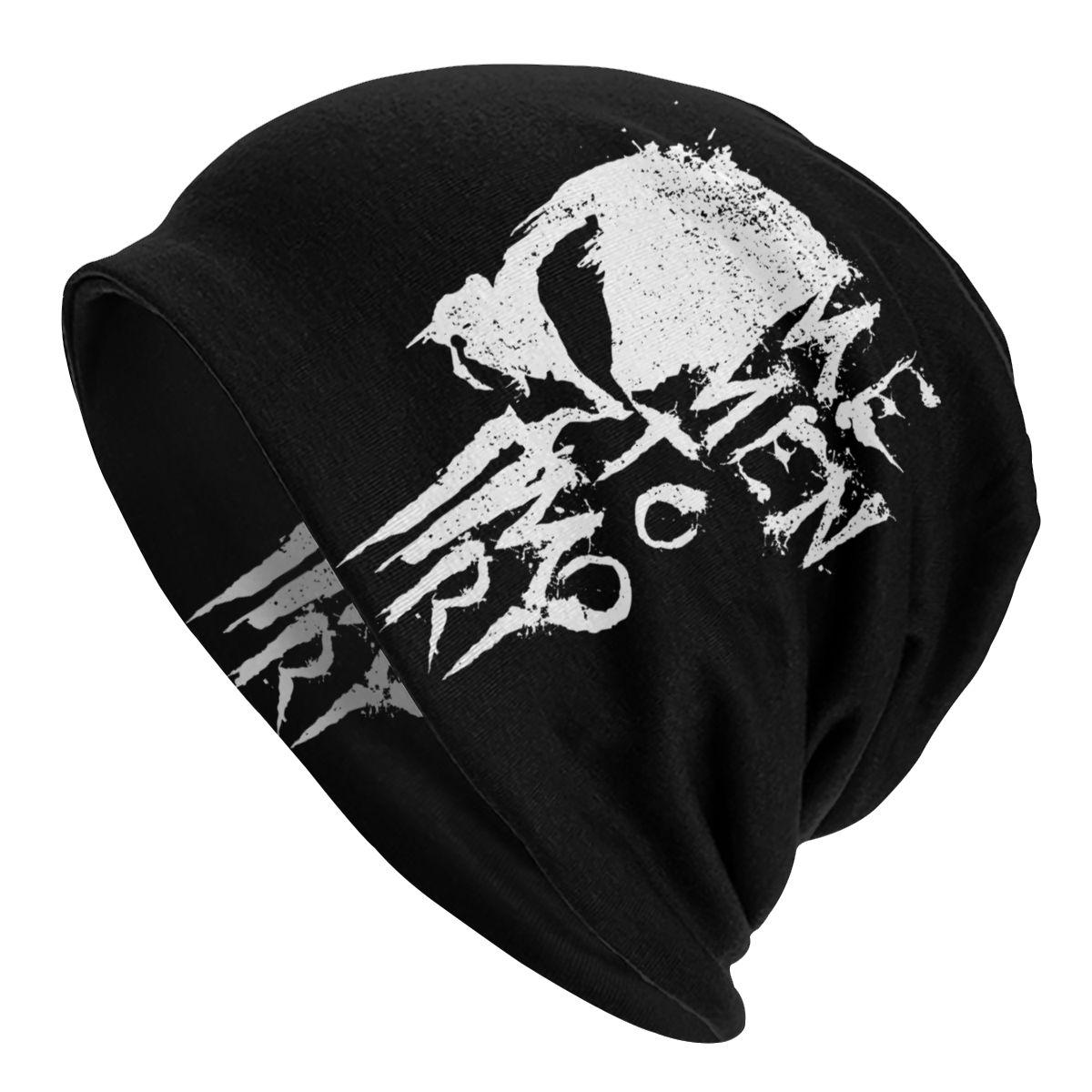 

Memento Mori Bonnet Hats Knitted Hat Goth Outdoor Punisher Skullies Beanies Hats Unisex Spring Summer Dual-use Caps