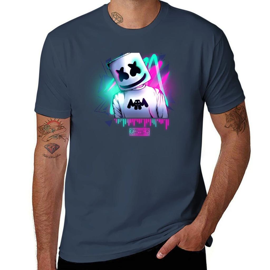 T-shirt Marshmello Taglie Forti T-shirt Sportiva da Palestra