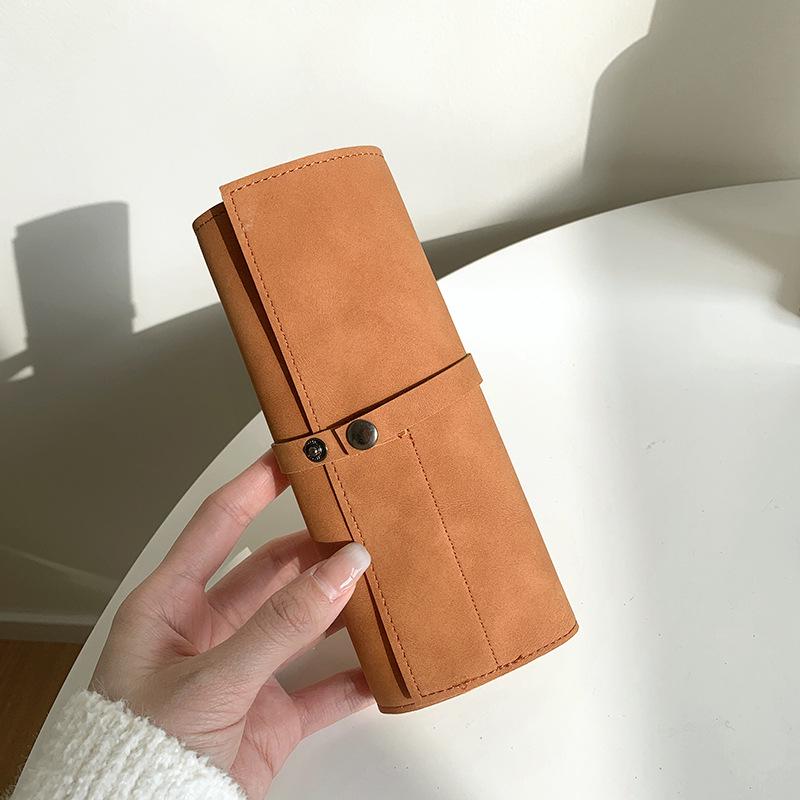 

Матовый органайзер-ролл из ПУ кожи для ремешков iWatch оранжевый