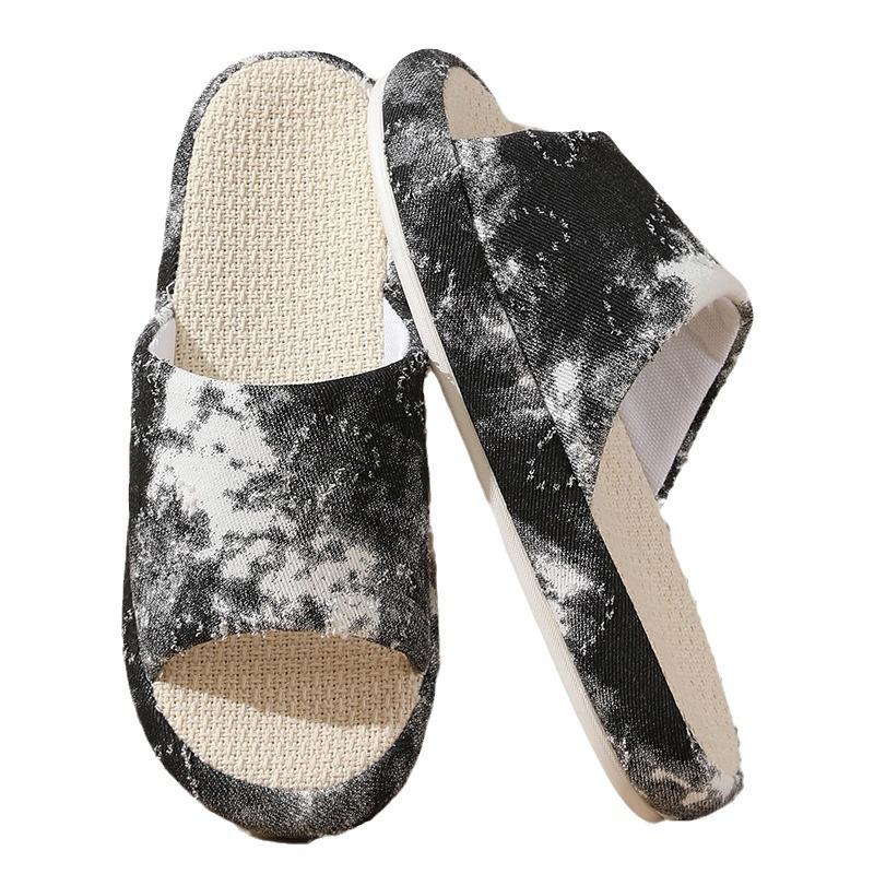 Nest Good Product Linen Slippers Indoor Home Four Seasons Non-slip and Non-smelly Fabric Silent Cotton and Linen Wood Floor