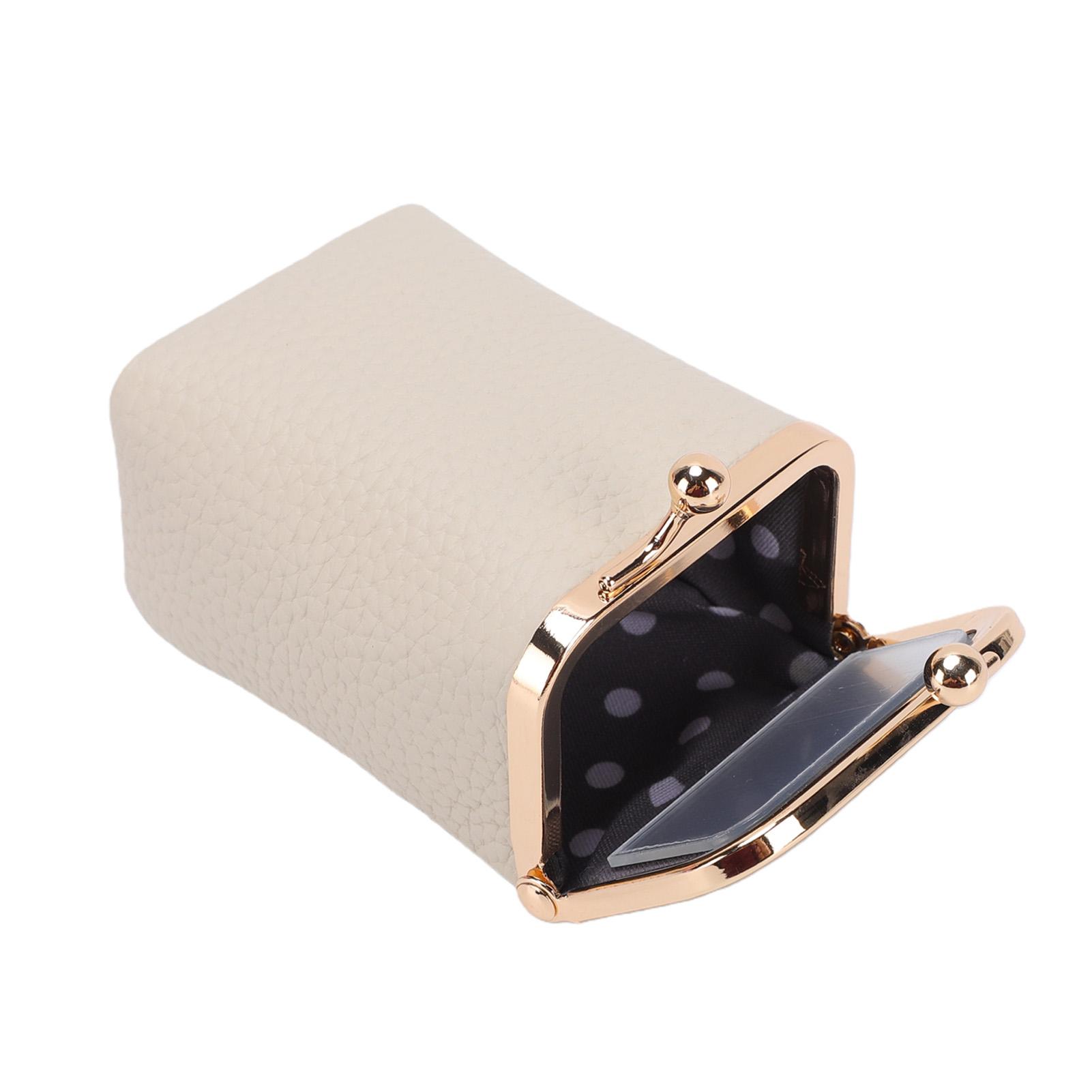 Porte-étui à rouge à lèvres avec miroir Vintage Étui à rouge à lèvres en cuir PU Pochette cosmétique pour le voyage