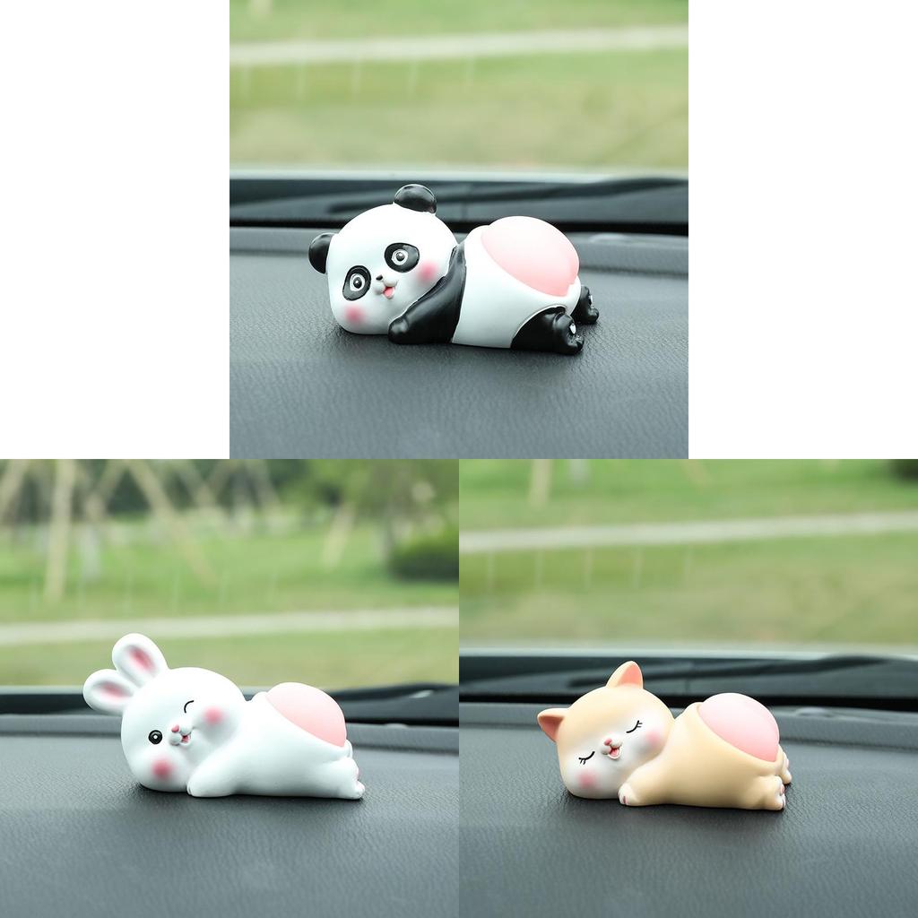 Animal Car Decor Resin Playful Bunny Car Accessory Ideal For Gift Giving And Celebrations