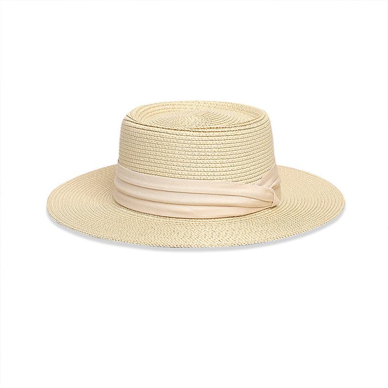 High-Quality Wide-Brimmed Panama Straw Hat For Beach Trips Summer Sun Protection Hat D
