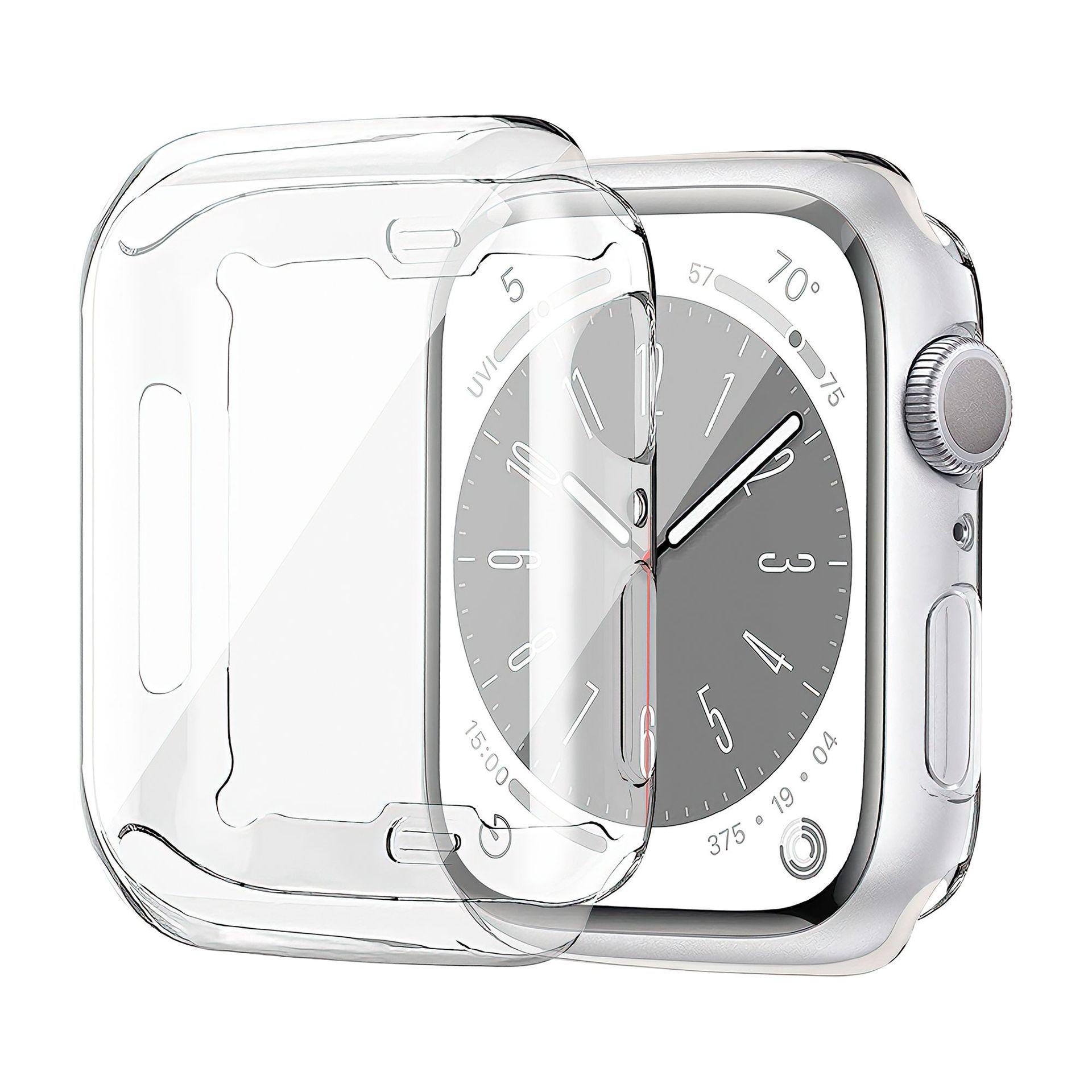 

iWatch10 Protective Case with Film for Apple Watch X 46mm - Full Coverage Set 42mm Dial-S10 прозрачный