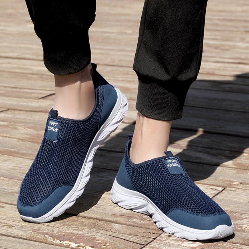 Fashion 2024Male Casual Sneakers Anti-slip Men's Flats Outdoor Walking Shoes Size 39-46 Lightweight Men Casual Shoes Breathable Slip On