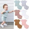 2025 Summer Toddler Short Sleeve Two-Piece Set: Infant Air Conditioning Shirt & Shorts