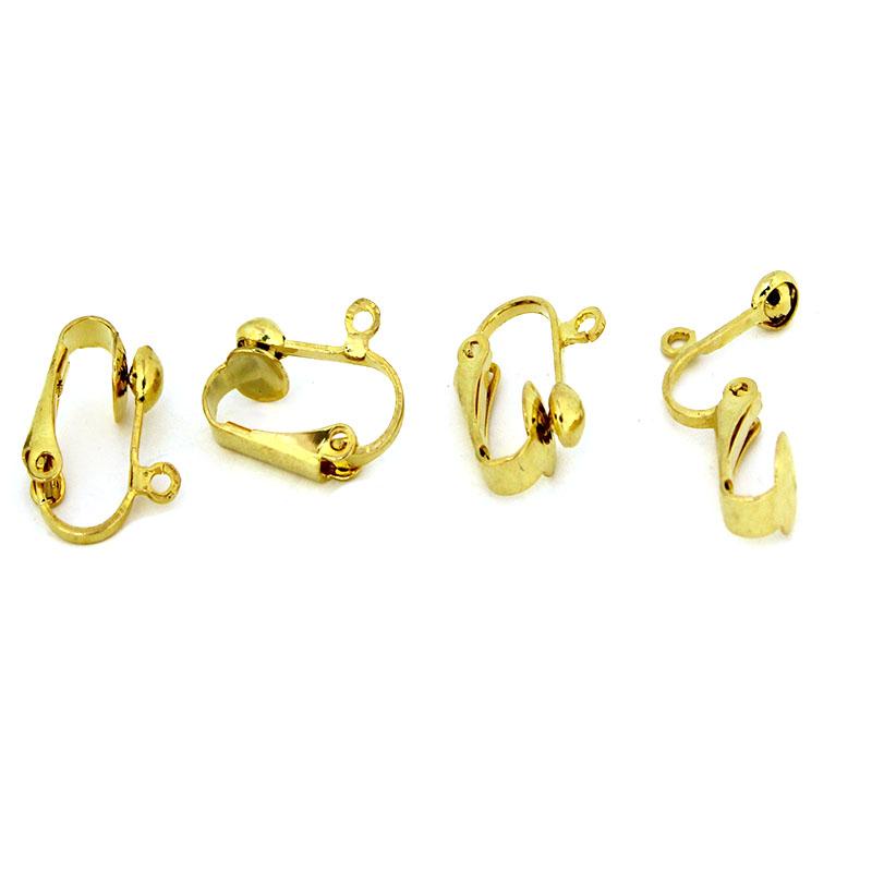 10Pcs Stainless Steel Ear Clips Findings Body Jewelry Ear Cuffs Ear Clips No Piercing Earrings for Women DIY Jewelry Making