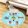 1pc Fantasy Characters Emblem Round carpet, Made of Polyester,Perfect for Decorating Office Chairs, Living Rooms,fplt229