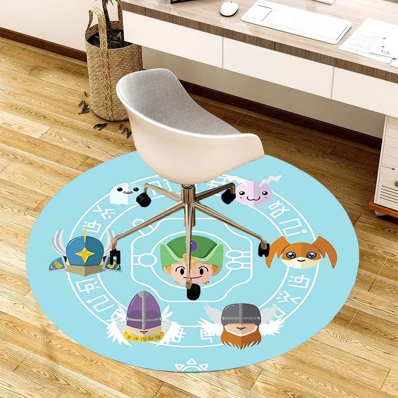 1pc Fantasy Characters Emblem Round carpet, Made of Polyester,Perfect for Decorating Office Chairs, Living Rooms,fplt229