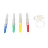 4Pcs Sewing Seam Rippers High Carbon Steel Ergonomic Handle Red Mini Ball Thread Remover for Sewing