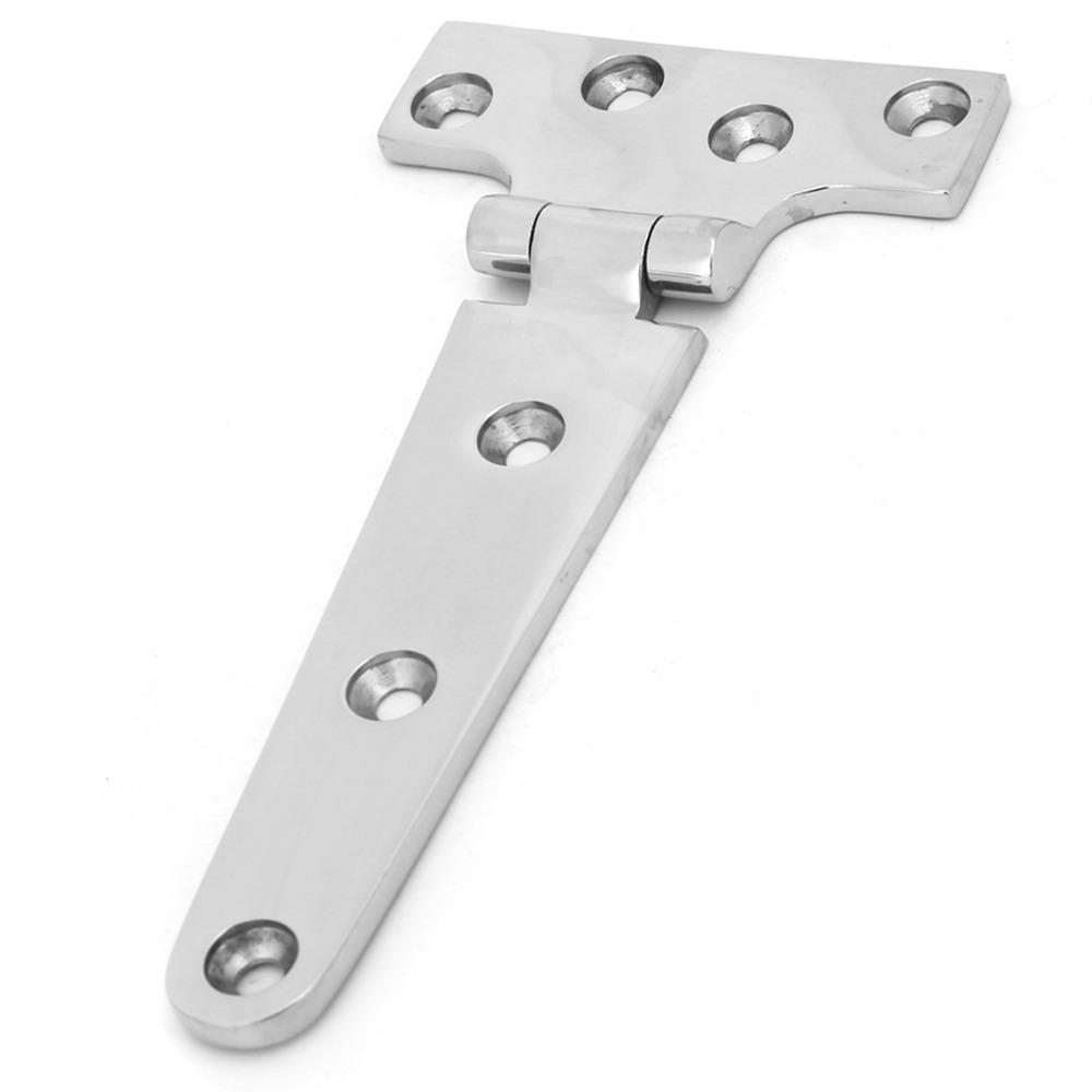 2 PCS 6x3 Inch Strap Hinge 316 Stainless Steel Boat Hatch Hinge T Hinge for Boats and Doors