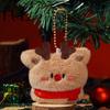 Decorative Plush Accessories Christmas Keychain, Cute Stuffed Santa Wreath Gingerbread Ornaments, Soft Cartoon Keychains for Bags Holiday Bag