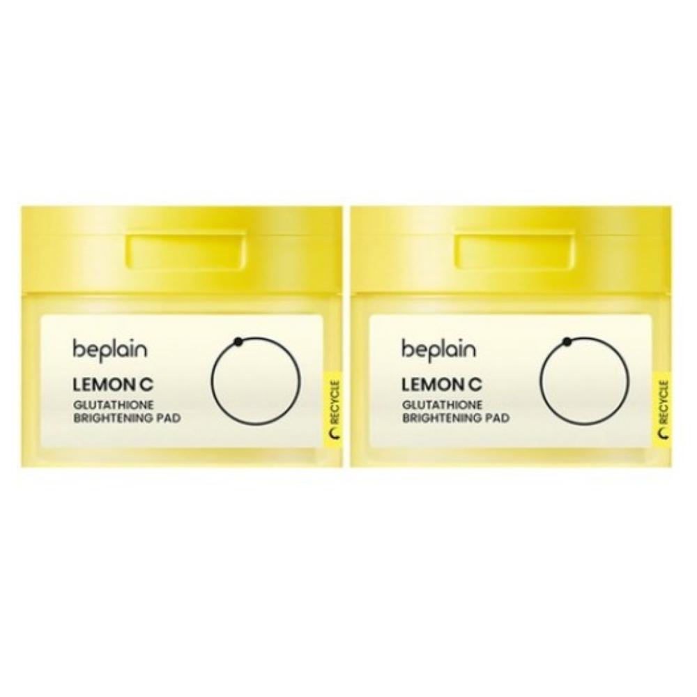 beplain Lemon Seed Glutathione Brightening Toner Pads Skin Tone Care 70 Pads (2 Pack)