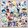 50pcs Cute Genshin Impact Stickers For Laptop Anime Game Decals Luggage Guitar Skateboard Stationery Children'S Sticker Perfect Toy