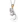 Collana girocollo con ciondolo gatto Gioielli animali carini Semplice catena per clavicola