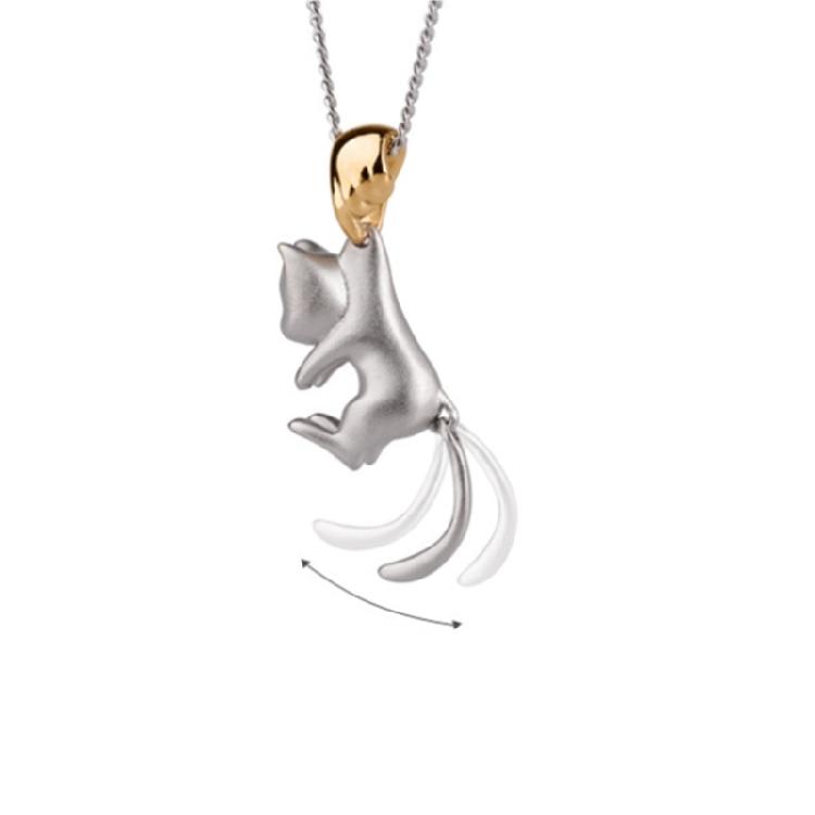 Collana girocollo con ciondolo gatto Gioielli animali carini Semplice catena per clavicola