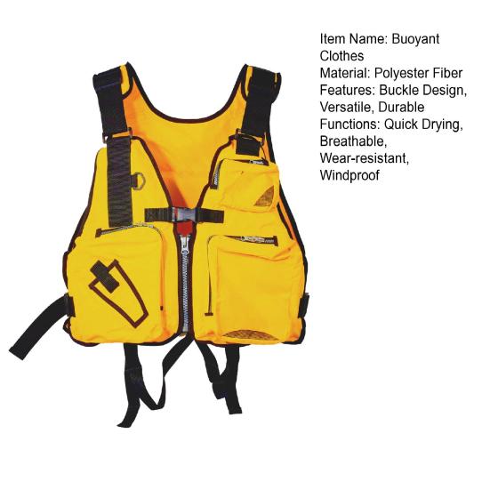 Flytende Klær Flerlommedesign Seiling Fiske Vest Justerbart Bånd Refleksstriper Sikkerhetsskilt Redningsvest