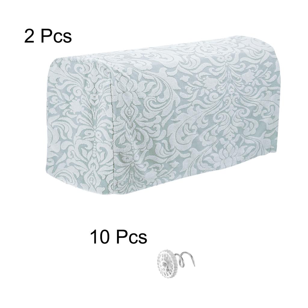 2pcs Stretch Armrest Covers Couch Arm Cover with Twist Pin Non Slip Furniture Protector Armchair Slipcovers Sofa Chair Recliner