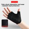 Gloves Breathable Short Finger Cycling Gloves, Thickened Palm Pad, Shock-Absorbing And Anti Slip Outdoor Sports Gloves