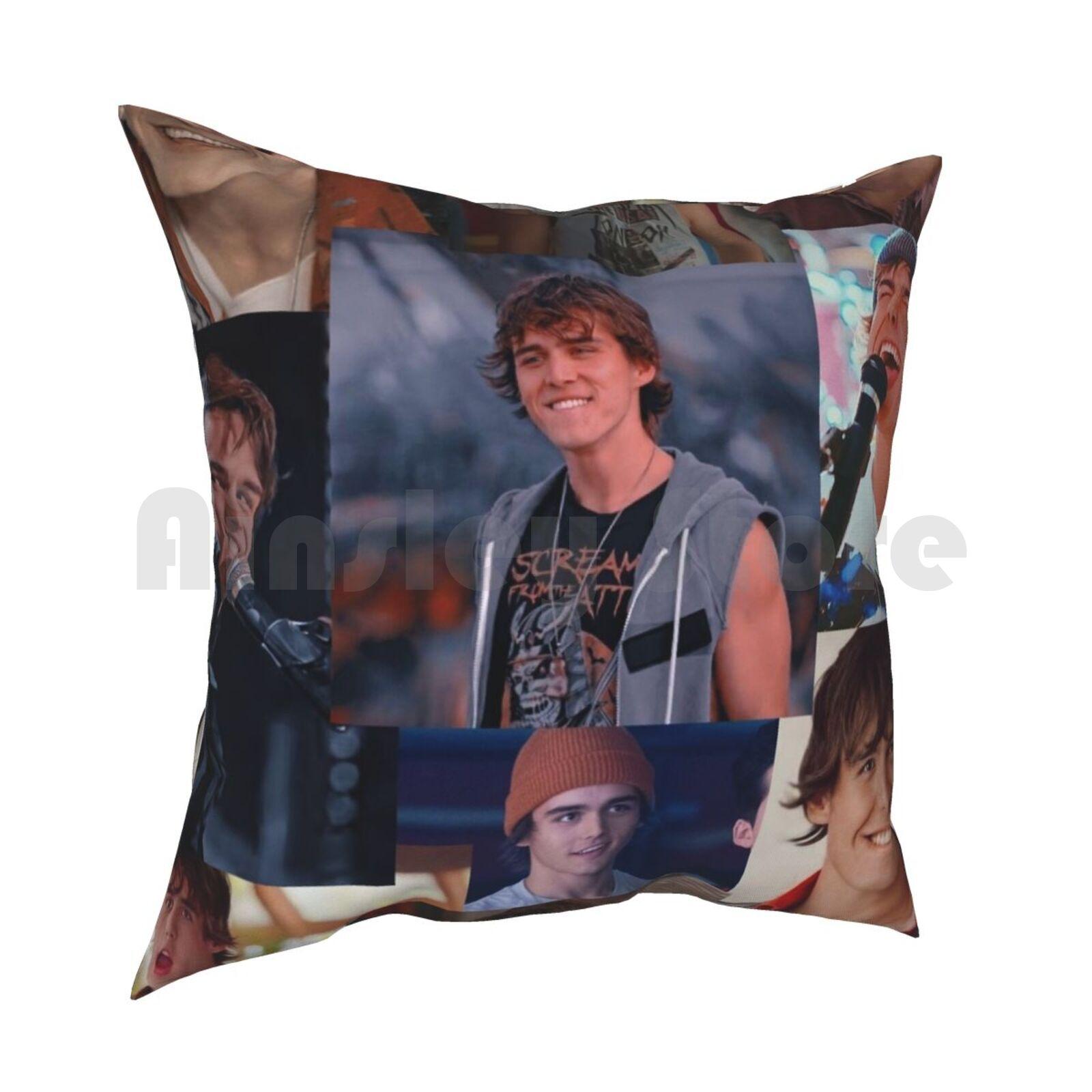 Luke Jatp Collage Pillow Case Printed Home Soft DIY Pillow Cover Luke Julie And The Phantoms Julie And The Phantoms Sunset 30x30cm 12x12in