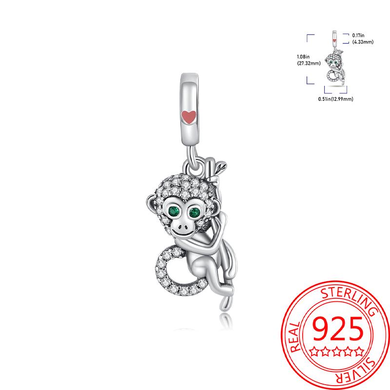 Copper Metal Charm Bead Component Bead Component Crown Lion Frog Charm Bead Component Compatible With Bracelet High Quality Fine Jewelry Authentic