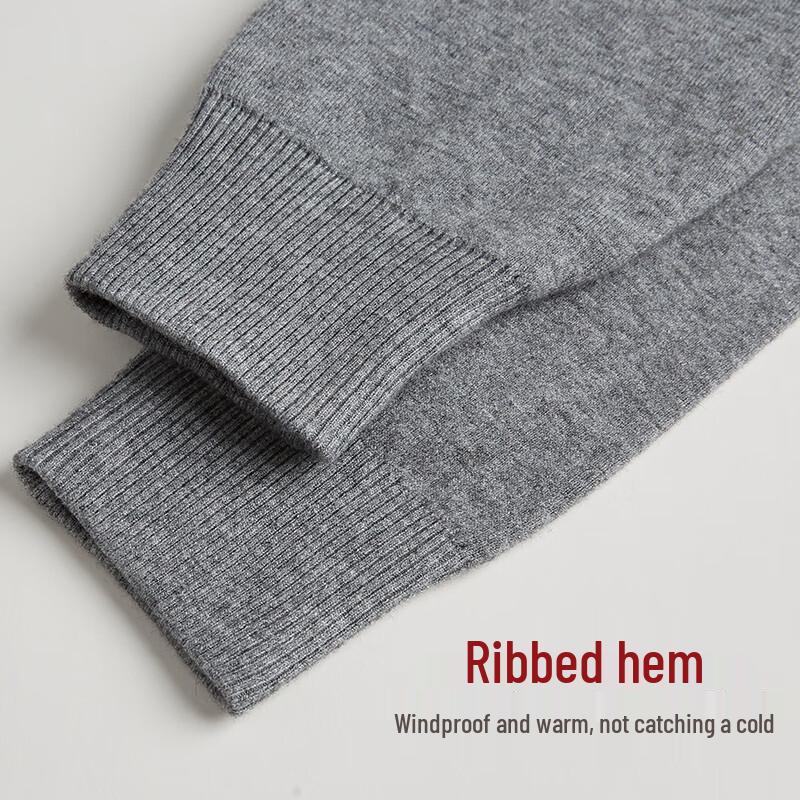 Mengyangwang Men's Double-Layer Knit Thermal Wool Blend Pants