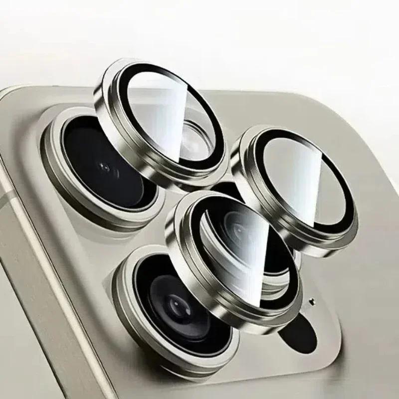 HD 9H Metal Camera Glass Protect Cover for IPhone 17 Air 16 15 14 Plus 13 Pro Max Anti-Scratch 3D Lens Tempered Film Accessorios