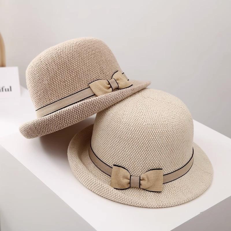 Women Breathable Fishing Cap With Curved Brim And Elegant Bow For Beach Days