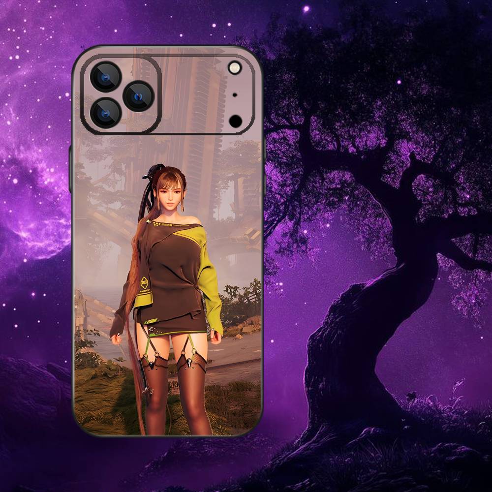 

Game Stellar Blade Phone Case For iPhone 17,16,15,14,13,12,Pro,Max,Plus,E,SE4,Air,Mini Black Soft Box iPhone13PROMAX