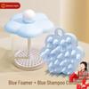 2-in-1 Silicone Shampoo Brush & Foaming Bottle: Soft, Hands-Free, Massage & Clean Set