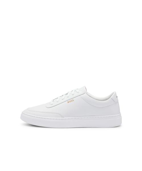 [BOSS] Kieran Cowhide Low-Top Sneakers SP25_50536504_100 41